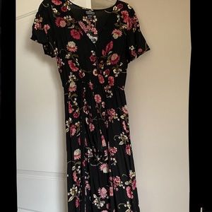 Angie floral high-low Romper